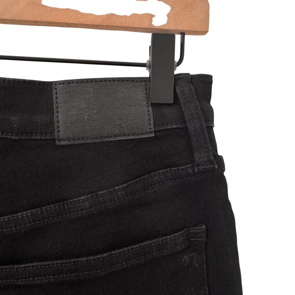 Madewell Mid-Rise Kick Out Crop Jeans in "Black Rinse Wash" Size 28 - Picture 13 of 16